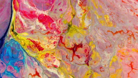 Abstract Organic Hypnotic Ink Colorful Paint Spreads 5