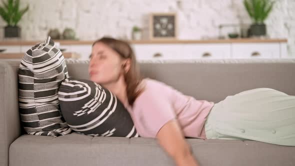 Tired Out Student in Flat alt