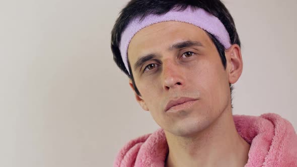 Portrait of a Man with Make Up alt