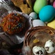 Easter Basket with Eggs Cake Dried Flower Rotation - VideoHive Item for Sale
