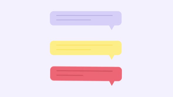 Colorful Chatting Message Elements alt