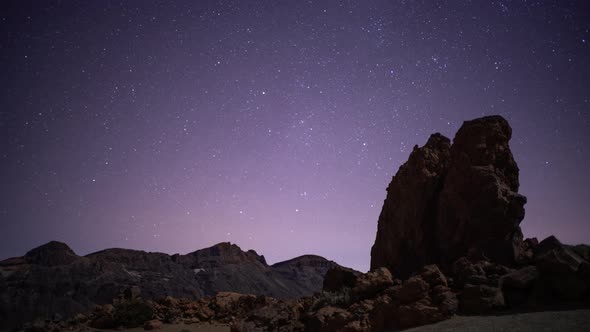El Teide in Tenerife Canary Islands at Night alt