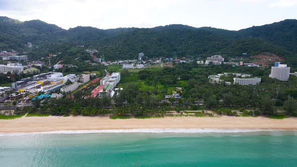 PATONG BEACH PHUKET THAILAND 4K Aerial view landmark and travel concept. (4k3840x2160p29.97fps) alt