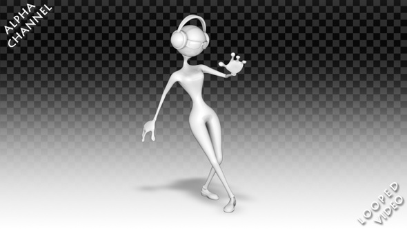 3D Woman Character - Cartoon Catchy Dance alt