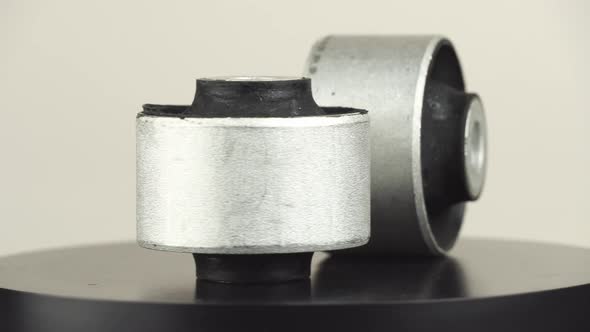 silent blocks rotate on a white background on the turntable. alt