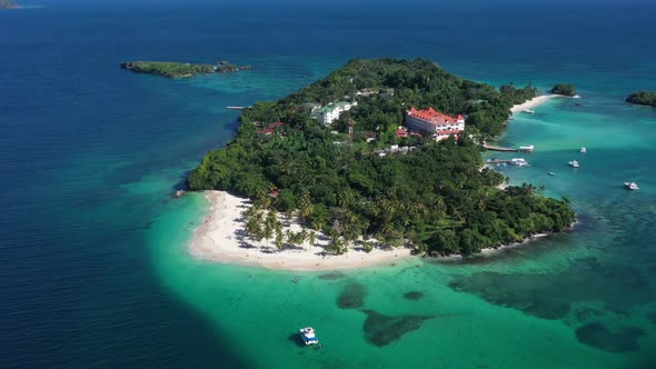 4k 24fps A Drone Shoot Of Island In Dominican Republic The Bacardi Island 3