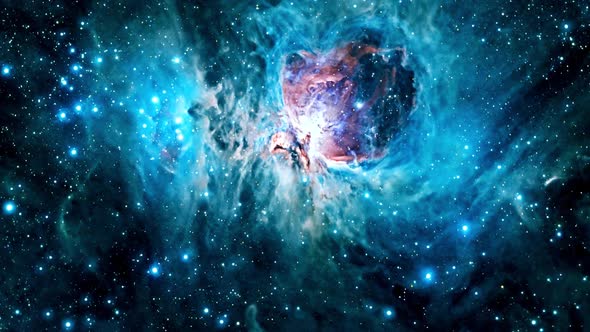 Flying through the Orion Nebula