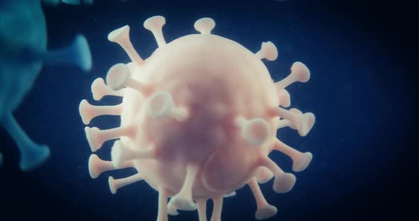 COVID19 Pandemic Microscope Virus Molecule Macro Closeup alt