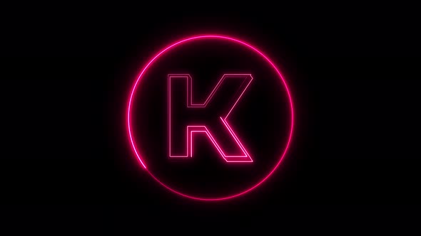 Glowing neon font. pink color glowing neon letter. Vd 482 alt