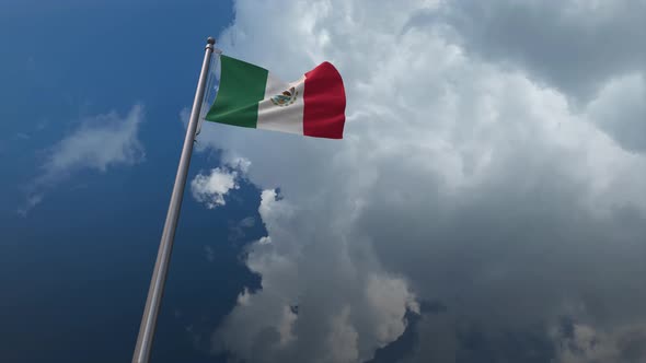Mexico Flag Waving 4K alt