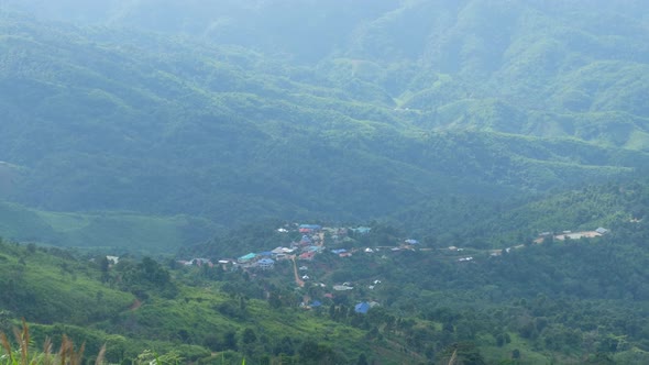 A rural village in the mountain ranges