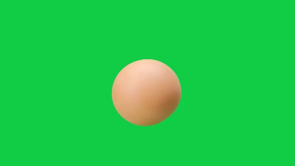 Green screen slow motion chicken egg are rolling, Egg spinning slow motion, Easter eggs background,