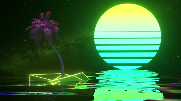 Retro Futuristic Background alt