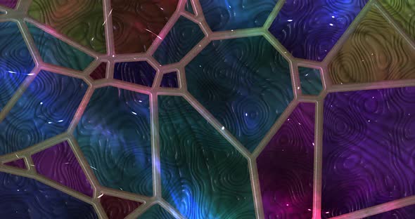 Abstract colorful twisted  geometric animation alt