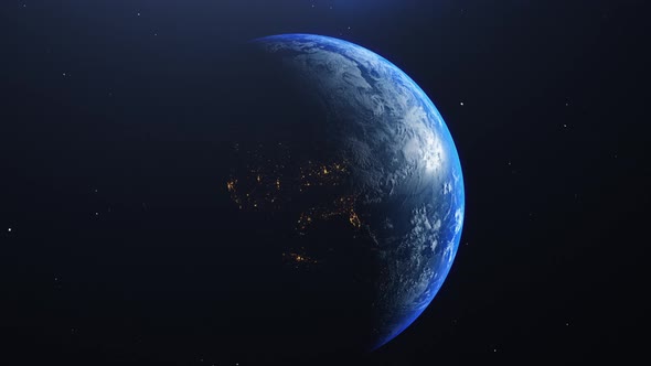 Earth Rotation Space Background alt