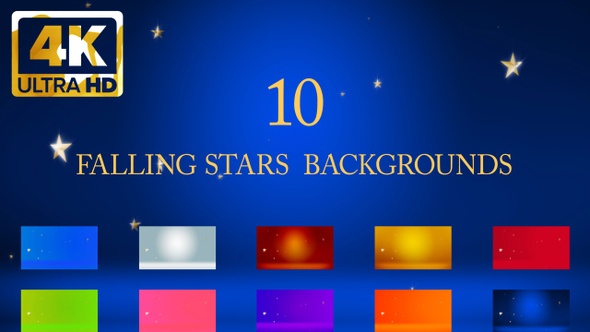 10 Falling Stars Backgrounds
