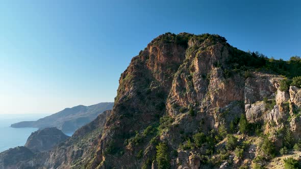 Mountain Landscape Aerial View 4 K Turkey Alanya alt