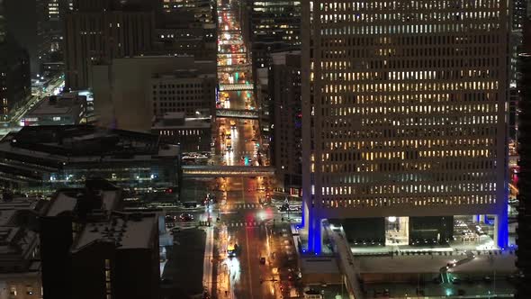 Minneapolis - Aerial View of City Street alt