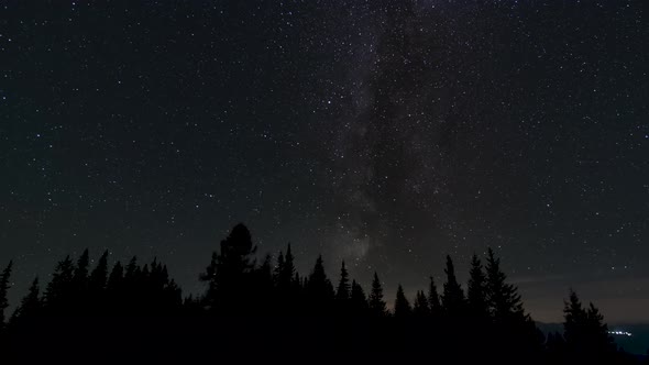 Timelapse of Moving Stars in Night Sky alt