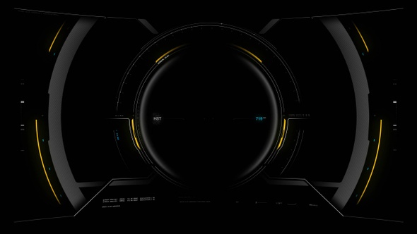 Flight Cockpit Hud Overlay 01 Alpha