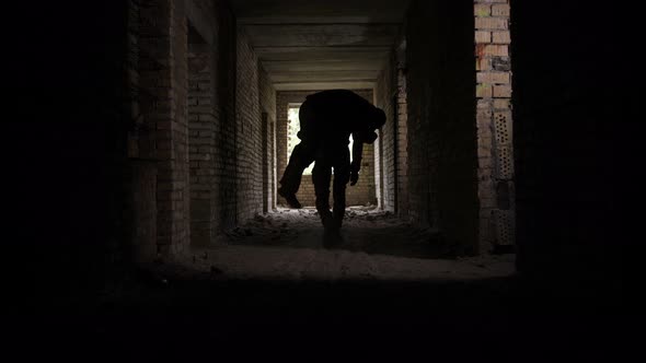 Army Medic Evacuating Wounded Fellow From Battle alt