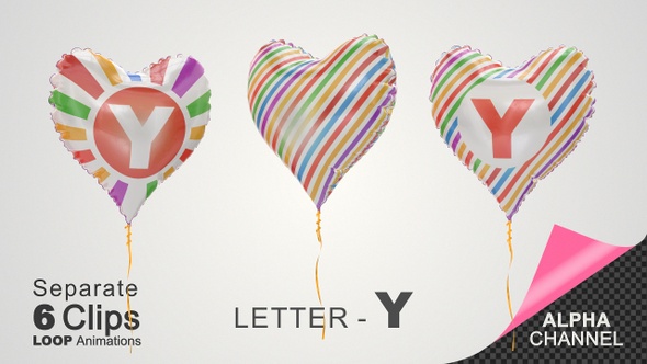 Balloons with Letter – Y
