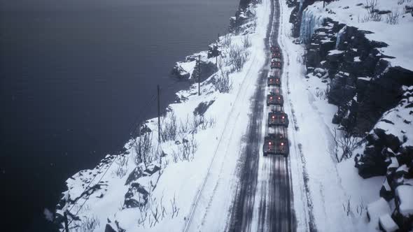 Convoy Of Military Tanks alt