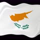 Cyprus Waving Flag Animated Black Background - VideoHive Item for Sale
