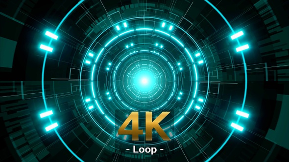 Cyber System Tunnel VJ Loop alt