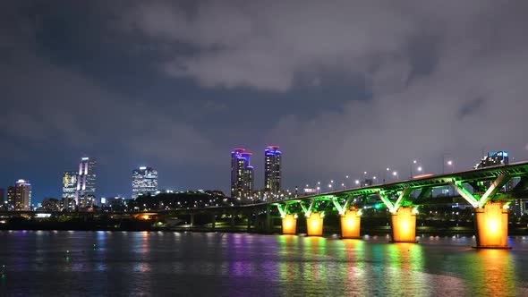 Cheongdam Bridge Han River City alt