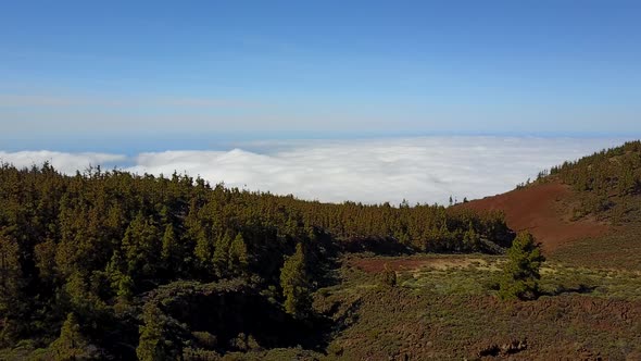 Flying Over the Clouds on Tenerife island alt