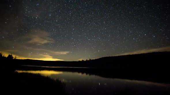 Time lapse of Lyman Lake at Night alt