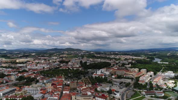 Aerial Panoramic Footage of Large City alt