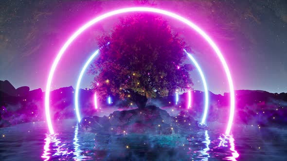 4k Mystic Glow Tree