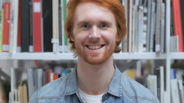 Portrait of Smiling Beard Man alt