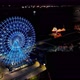 Night panoramic landscape of illuminated ferris wheel at Rio de Janeiro Brazil - VideoHive Item for Sale
