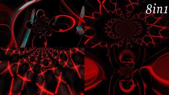 Red Transform - VJ Loop Pack (8in1) alt