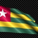 Togo Flag Blowing In The Wind