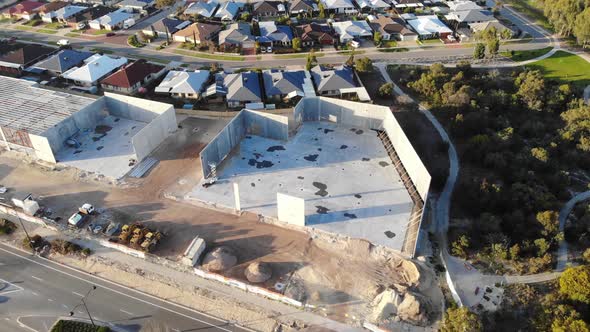 Aerial View of Developing Buildings in Australia