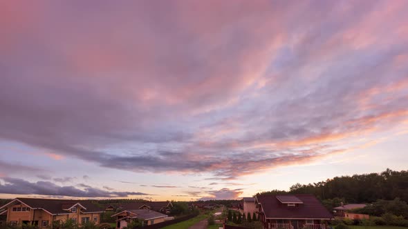 Sunset in Countryside Timelapse alt