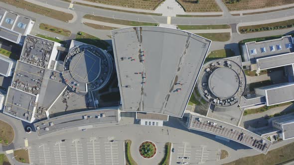 A Drone View of the Main Entrance of the Far Eastern Federal University alt