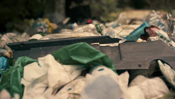 Toxic Garbage Lying on The Ground, Problems of Recycling, Environmental Concerns alt