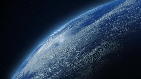 a multitude of satellites in the form of points in space orbiting the Earth in a chaotic pattern