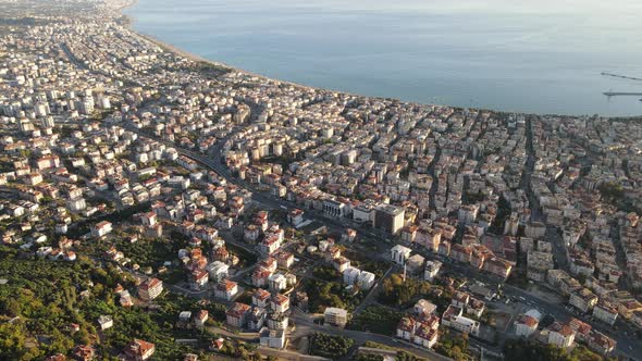 Aerial View Alanya Turkey  Resort Town Seashore alt