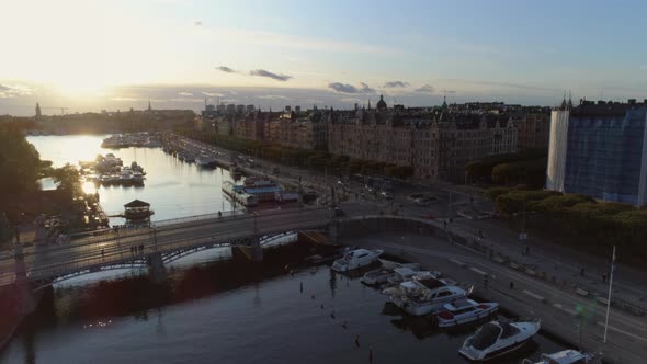 Aerial View of Stockholm City