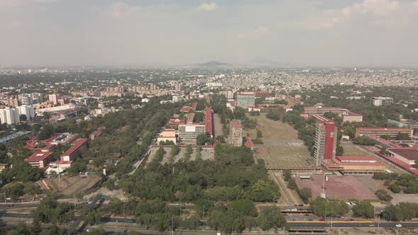 Lateral View of UNAM with drone alt