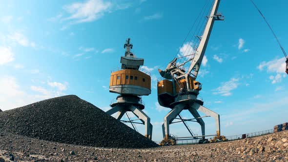 Transportation of Gravel Held By a Loading Vehicle alt