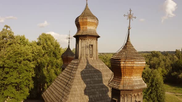Close Up Roof of and Ancient Orthodox Church alt