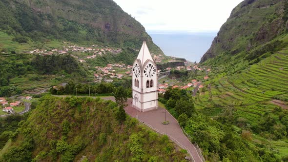 The Nossa Senhora de Fatima Chapel in Sao Vicente, Madeira, Portugal ...