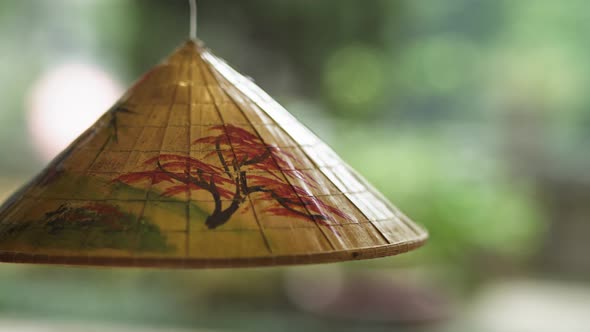 Handheld video shows of Vietnamese decoration at the market. Shot with RED helium camera in 8K alt